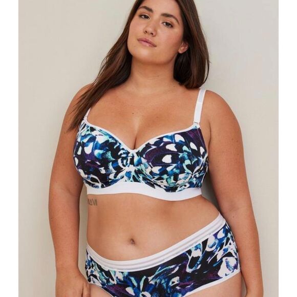 Bundle of 2 TORRID CURVE Bras, Balconette Bra and XO Plunge Push Up, Sz 40DD - Picture 12 of 16